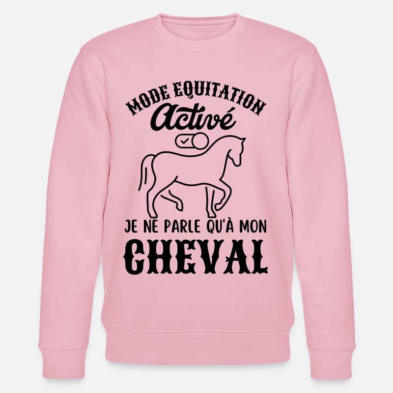 Mode équitation activé - Sweat bio CHANGER Stanley/Stella Unisexe - rose pâle