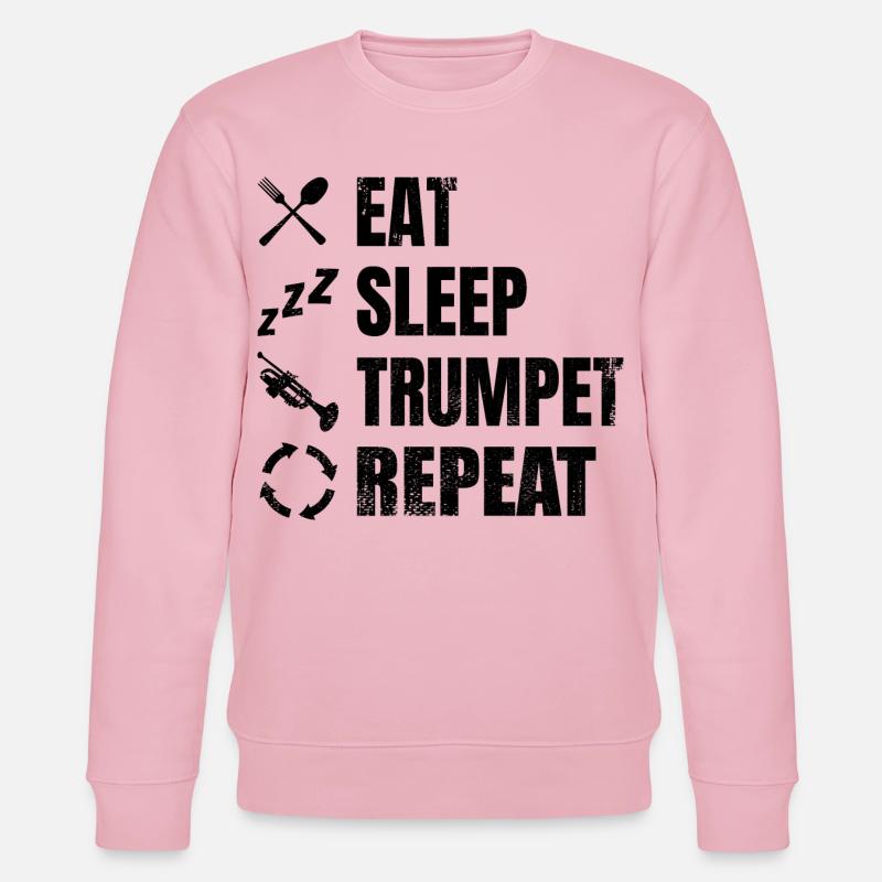 Trompeter Routine - Stanley/Stella Unisex Bio-Sweatshirt CHANGER  - Hellrosa