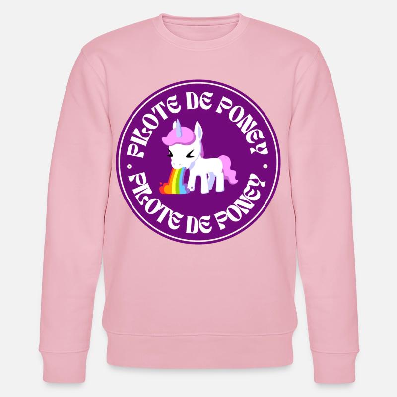 Pony-Pilot - Stanley/Stella Unisex Bio-Sweatshirt CHANGER  - Hellrosa
