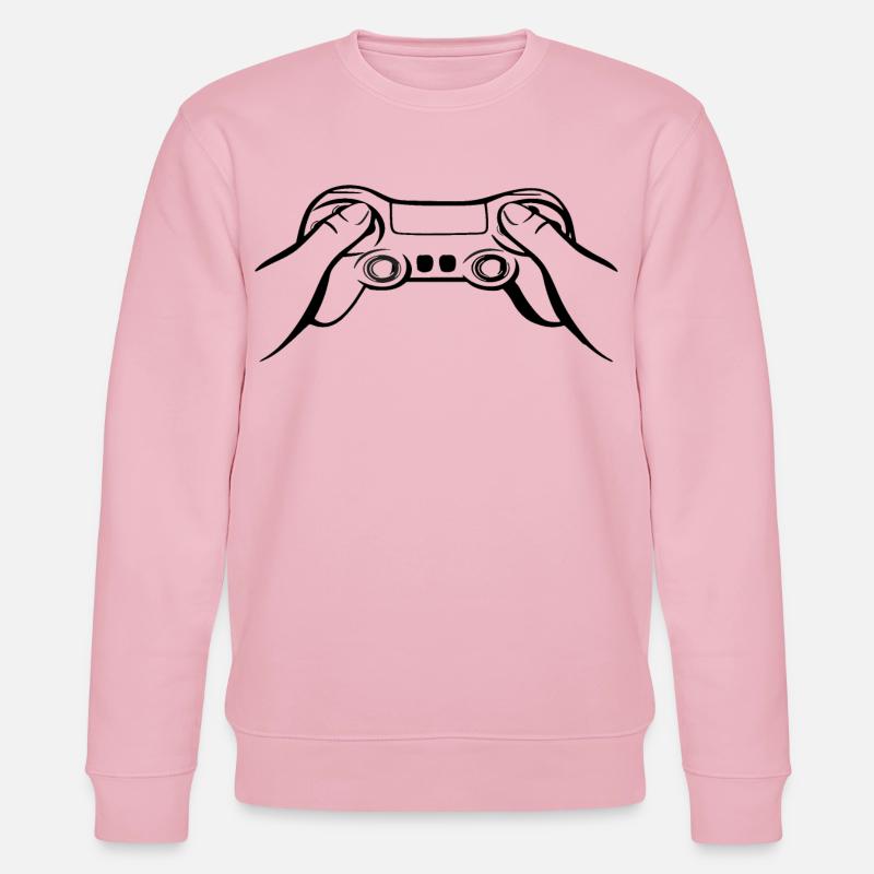 Gamecontroller schwarz - Stanley/Stella Unisex Bio-Sweatshirt CHANGER  - Hellrosa