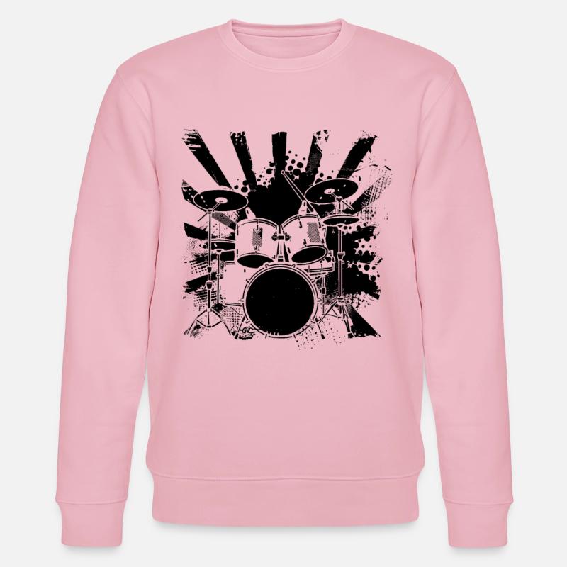 Percussion - Sweat bio CHANGER Stanley/Stella Unisexe - rose pâle