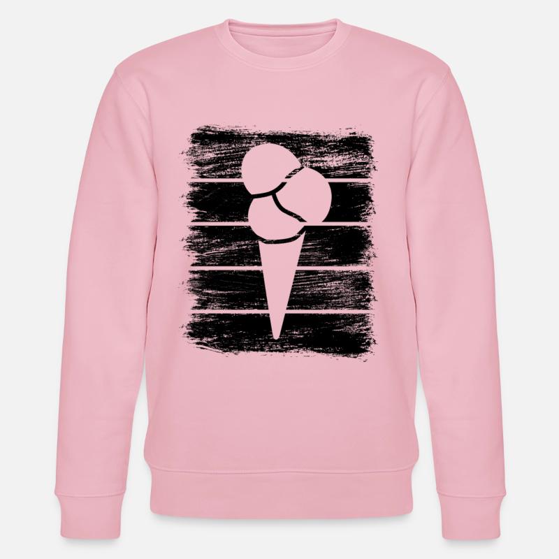 Eiswaffel - Stanley/Stella Unisex Bio-Sweatshirt CHANGER  - Hellrosa