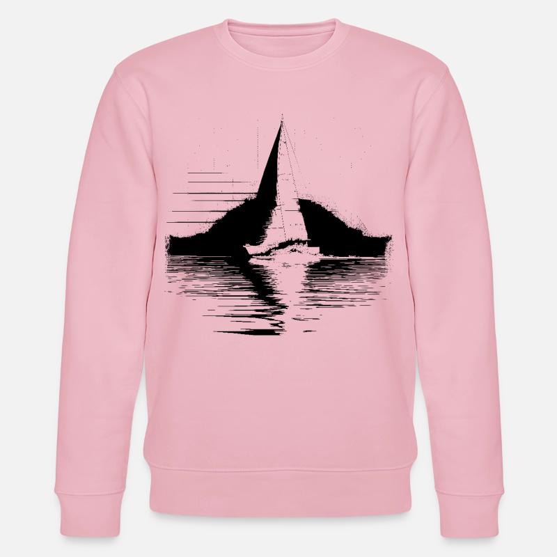 Segelschiff - Stanley/Stella Unisex Bio-Sweatshirt CHANGER  - Hellrosa