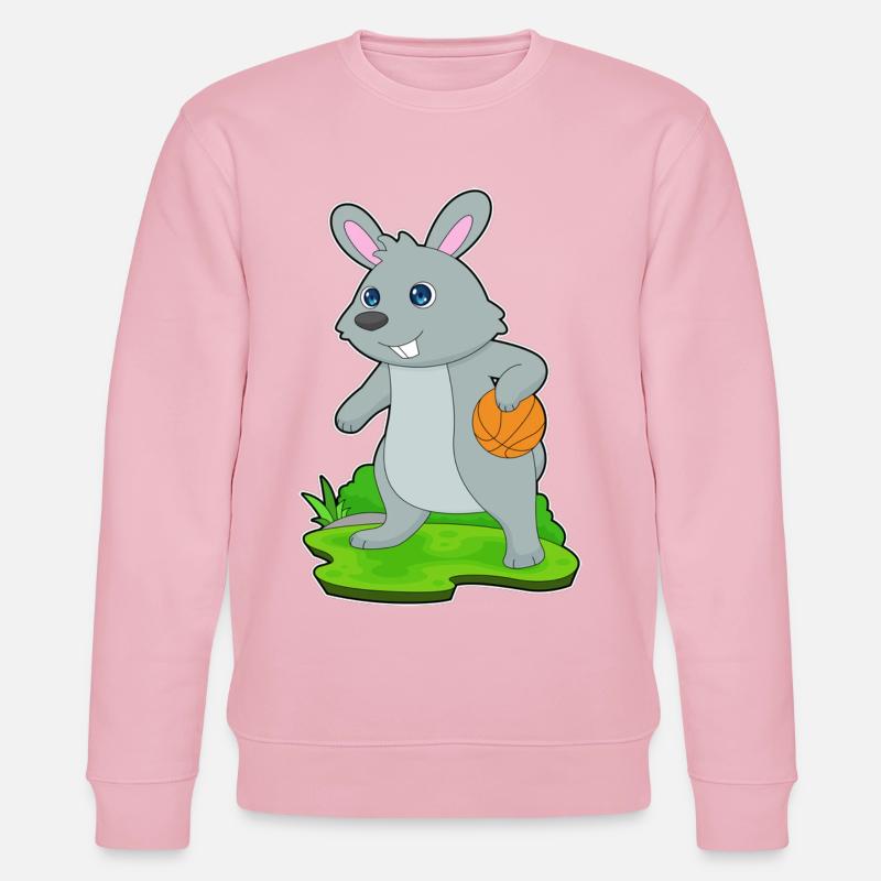 Bunny Basketteur Basketteur - Sweat bio CHANGER Stanley/Stella Unisexe - rose pâle