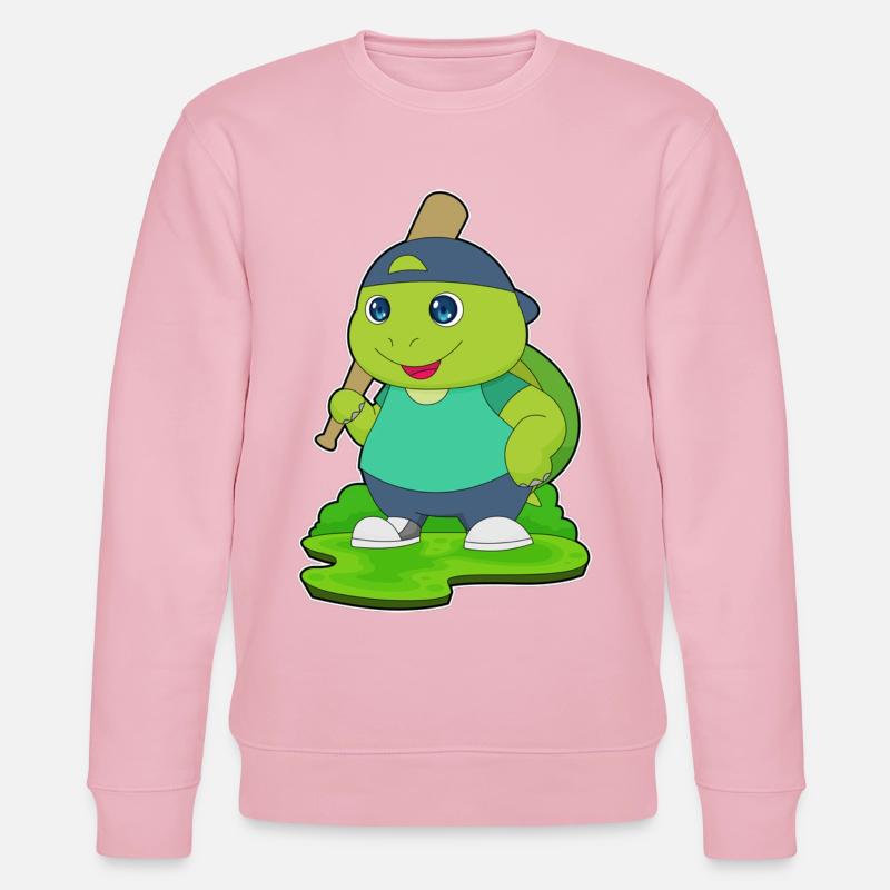 Batte de baseball Turtle - Sweat bio CHANGER Stanley/Stella Unisexe - rose pâle