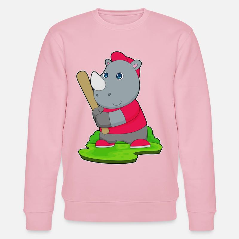 Rhino Baseball Batte de Baseball - Sweat bio CHANGER Stanley/Stella Unisexe - rose pâle