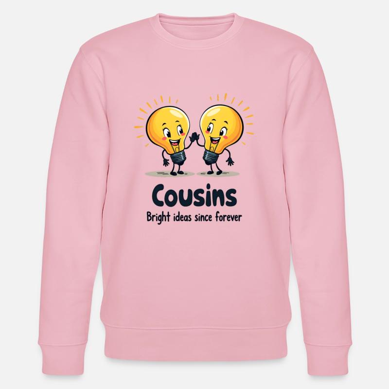 Cousins Bright Ideas - Stanley/Stella Unisex Bio-Sweatshirt CHANGER  - Hellrosa