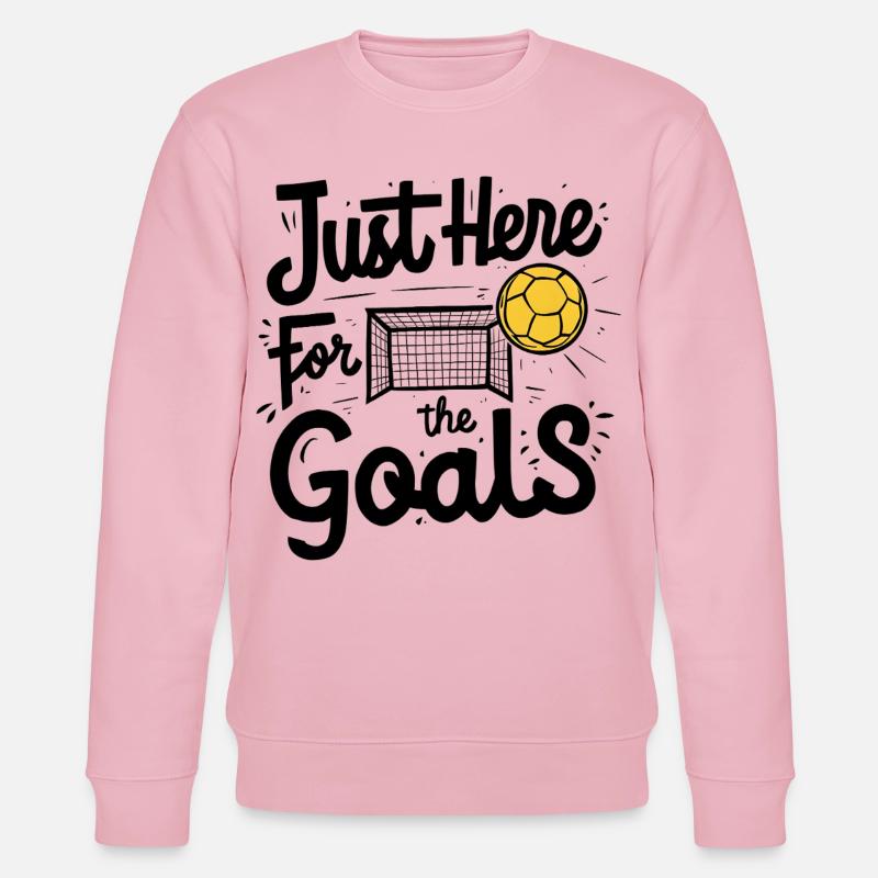 Just Here for the Goals - Stanley/Stella Unisex Bio-Sweatshirt CHANGER  - Hellrosa