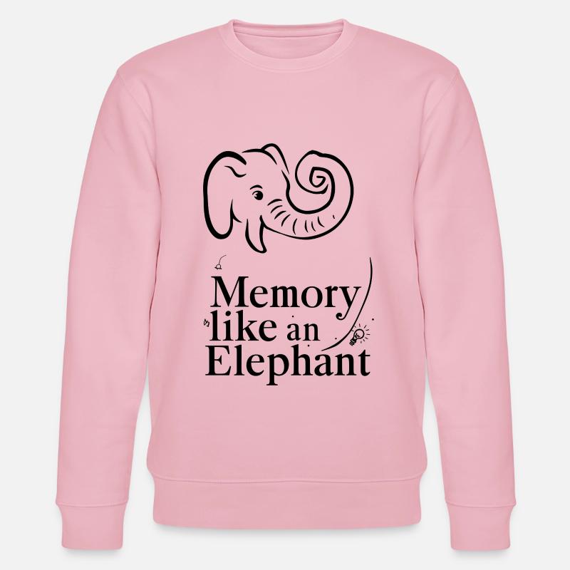 Memory Like an Elephant - Stanley/Stella Unisex Bio-Sweatshirt CHANGER  - Hellrosa