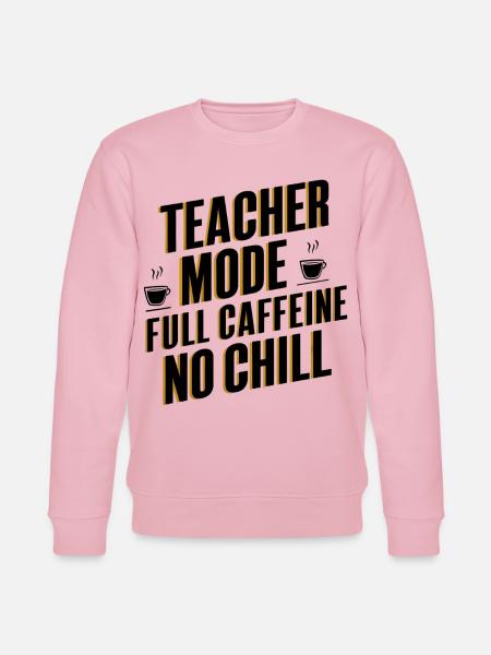 Mode enseignant Full Caffeine - Sweat bio CHANGER Stanley/Stella Unisexe - rose pâle