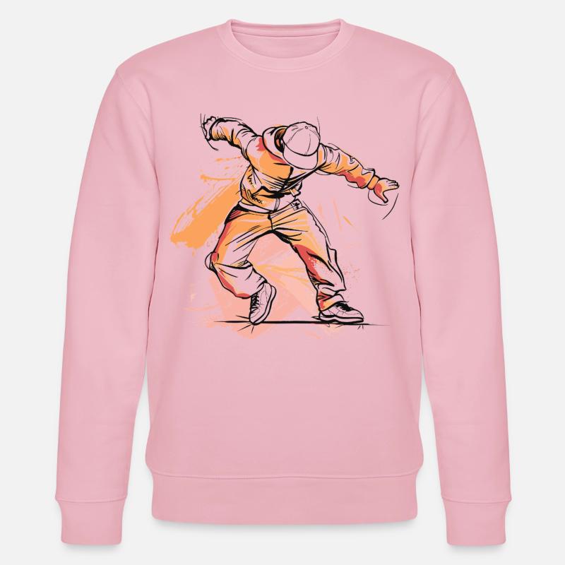 Dessin de breakdancer - Sweat bio CHANGER Stanley/Stella Unisexe - rose pâle