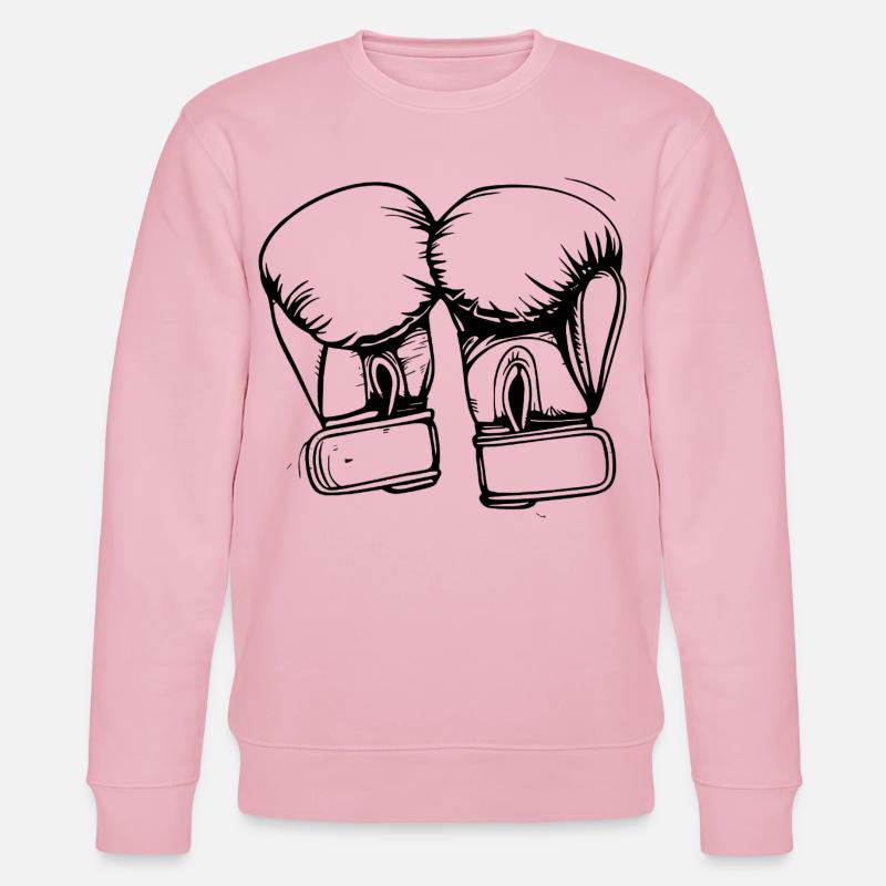Dessin de gants de boxe - Sweat bio CHANGER Stanley/Stella Unisexe - rose pâle
