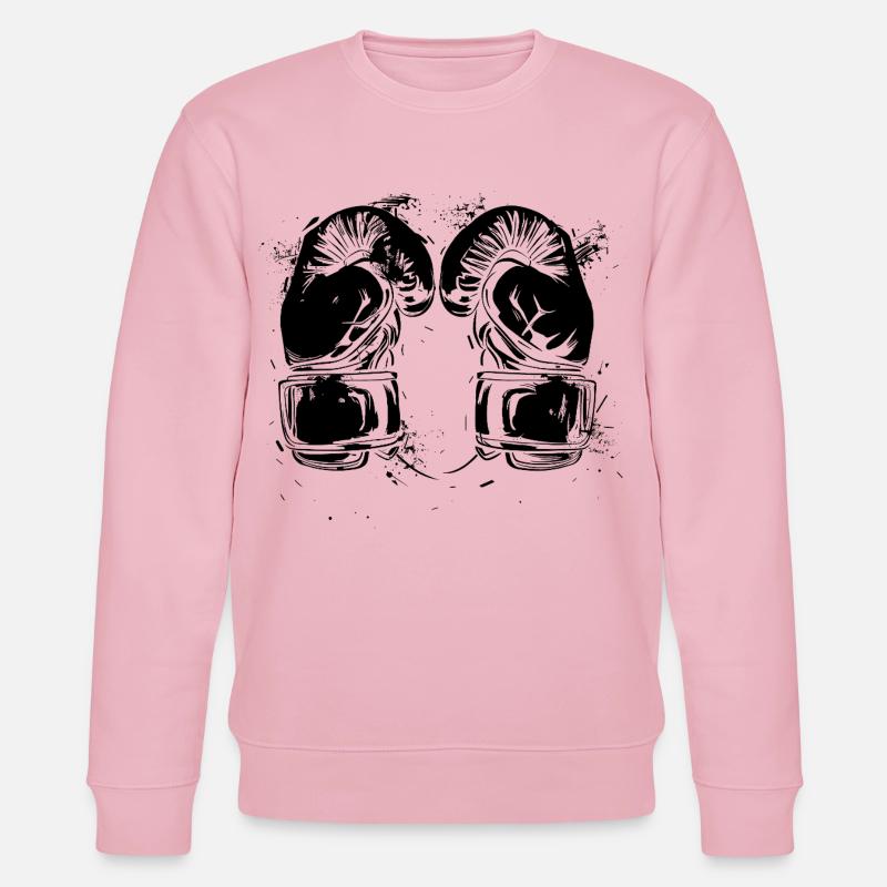 Kickboxhandschuhe - Stanley/Stella Unisex Bio-Sweatshirt CHANGER  - Hellrosa