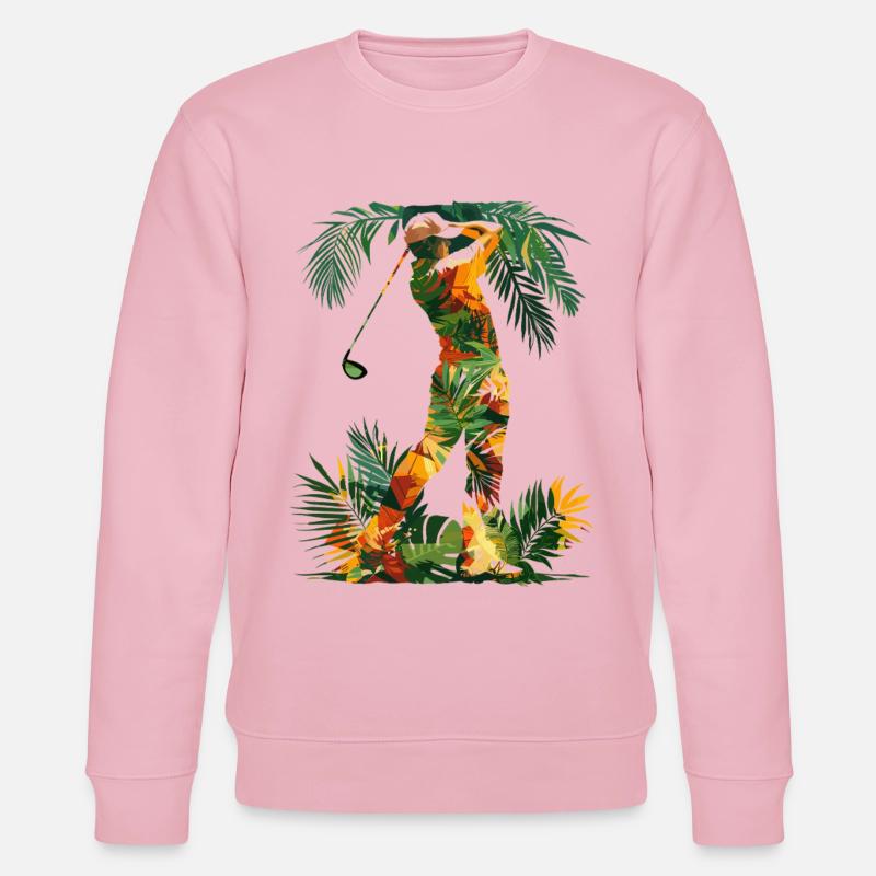 Golfer Cartoon Look - Stanley/Stella Unisex Bio-Sweatshirt CHANGER - Hellrosa
