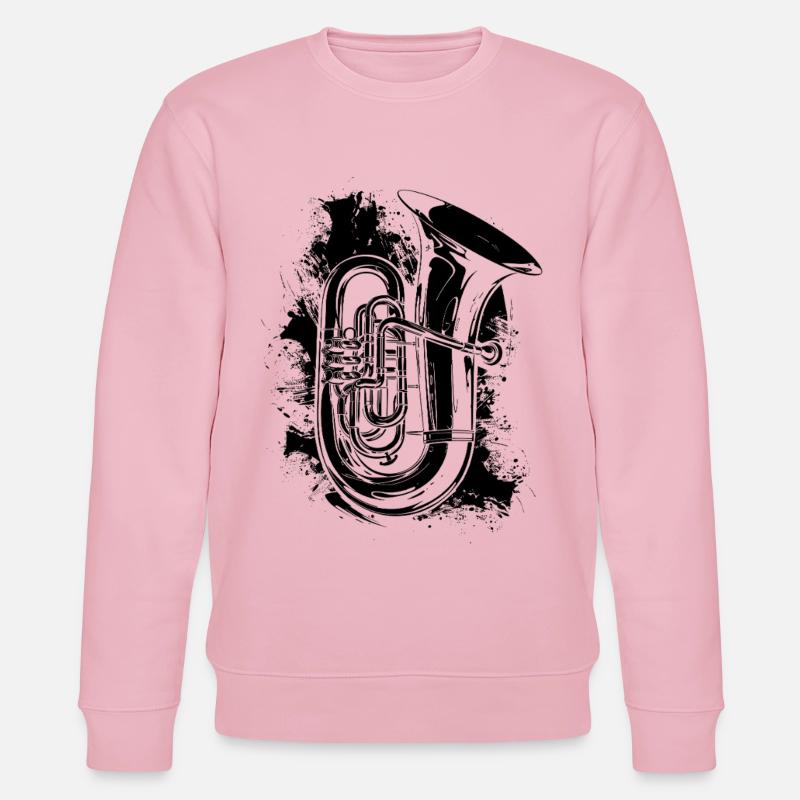 Tuba Graffiti - Stanley/Stella Unisex Bio-Sweatshirt CHANGER  - Hellrosa