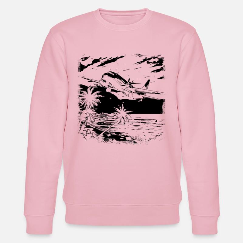 Luftfahrzeug - Stanley/Stella Unisex Bio-Sweatshirt CHANGER  - Hellrosa