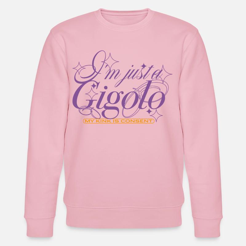 Just a Gigolo – With Consent - Stanley/Stella Unisex Bio-Sweatshirt CHANGER - Hellrosa