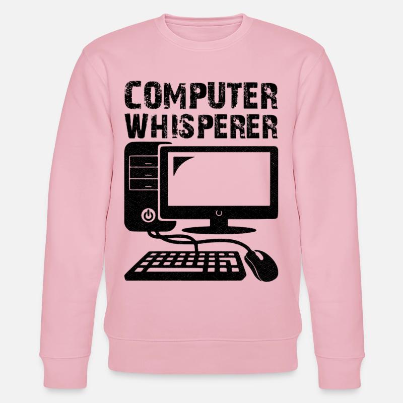 computer whisperer - Stanley/Stella Unisex Bio-Sweatshirt CHANGER  - Hellrosa