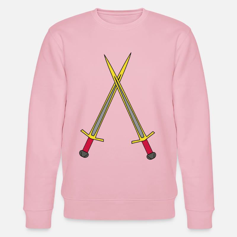 Épée Chevalier Guerrier Médiéval Épées - Sweat bio CHANGER Stanley/Stella Unisexe - rose pâle