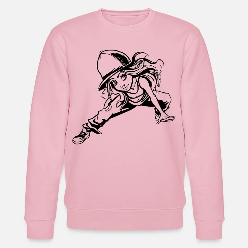 Breakdance Mädchen - Stanley/Stella Unisex Bio-Sweatshirt CHANGER  - Hellrosa