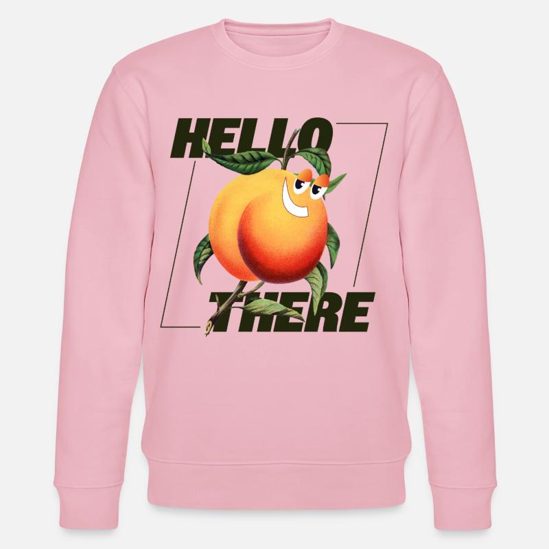 Peach Retro – Déclaration Hello There - Sweat bio CHANGER Stanley/Stella Unisexe - rose pâle
