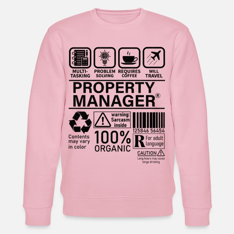 Property Manager Multi Tasking Problem Solving - Stanley/Stella CHANGER Unisex Organic Sweatshirt - cotton pink
