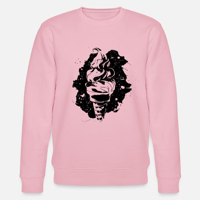 Softeis Zeichnung - Stanley/Stella Unisex Bio-Sweatshirt CHANGER  - Hellrosa