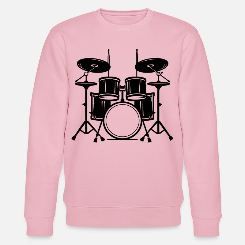 Percussion - Sweat bio CHANGER Stanley/Stella Unisexe - rose pâle