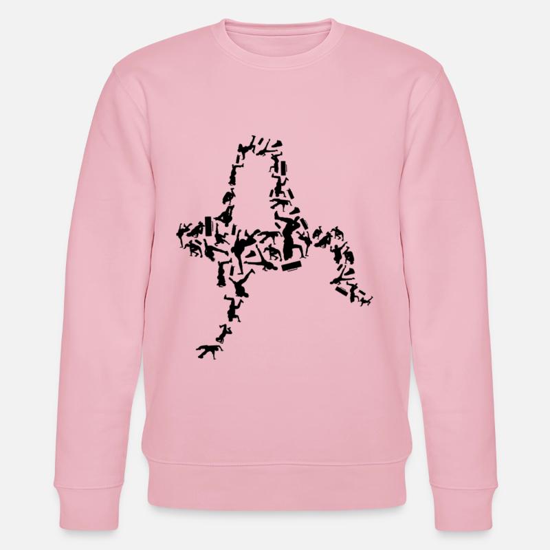 Breakdancer - Stanley/Stella Unisex Bio-Sweatshirt CHANGER  - Hellrosa