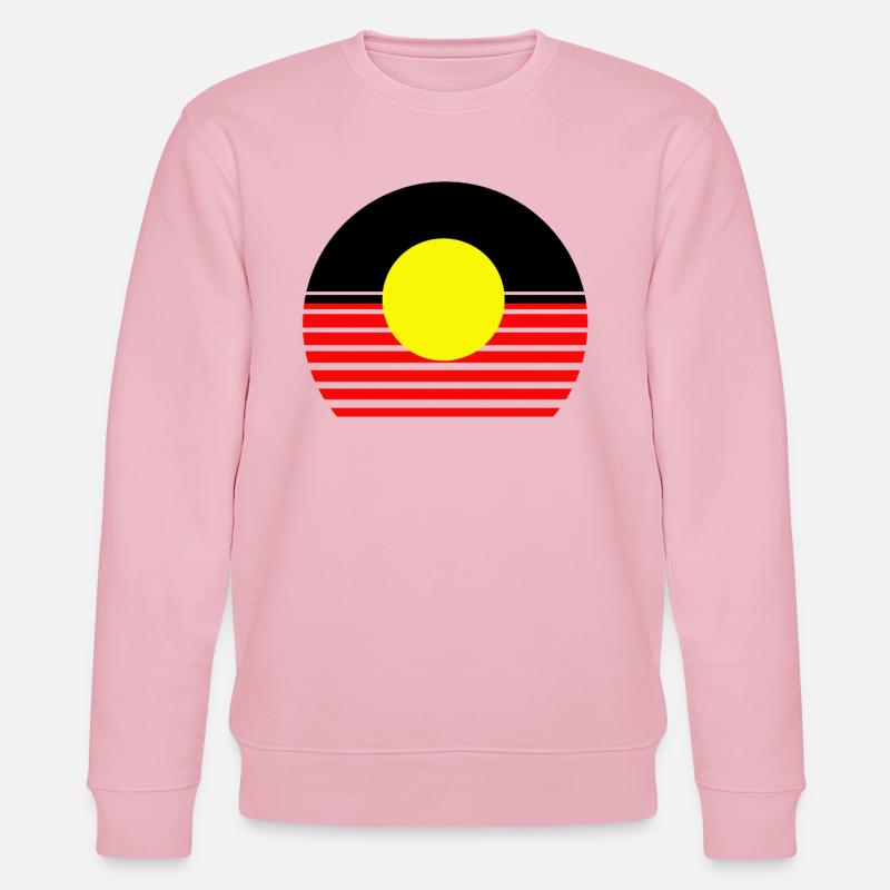 Aborigines in Australien - Stanley/Stella Unisex Bio-Sweatshirt CHANGER  - Hellrosa