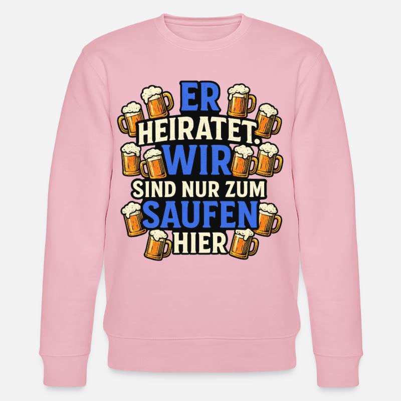 Junggesellenabschied - Stanley/Stella Unisex Bio-Sweatshirt CHANGER  - Hellrosa