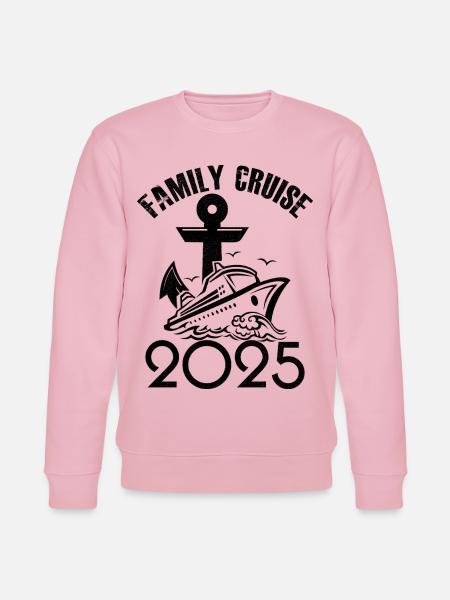 Family cruise 2025 - Stanley/Stella CHANGER Unisex Organic Sweatshirt - cotton pink