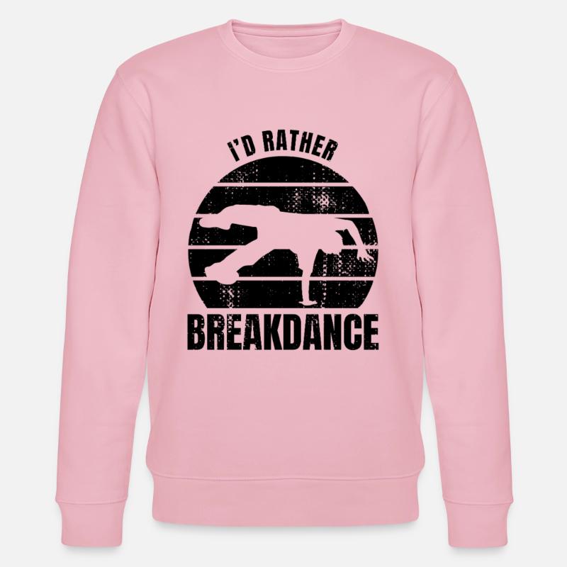 Breakdancer Spruch - Stanley/Stella Unisex Bio-Sweatshirt CHANGER  - Hellrosa