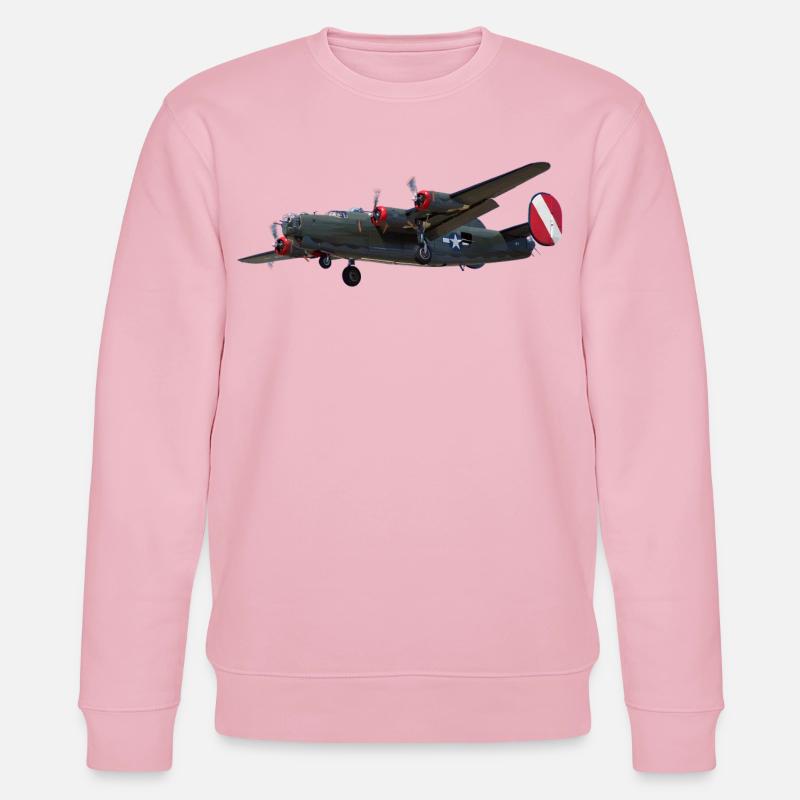 Bomber B-24 Liberator - Stanley/Stella Unisex Bio-Sweatshirt CHANGER  - Hellrosa