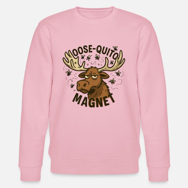 Elch Quittin Magnet Design - Stanley/Stella Unisex Bio-Sweatshirt CHANGER  - Hellrosa