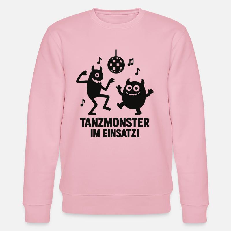 Tanzmonster Einsatz Disco - Stanley/Stella Unisex Bio-Sweatshirt CHANGER  - Hellrosa