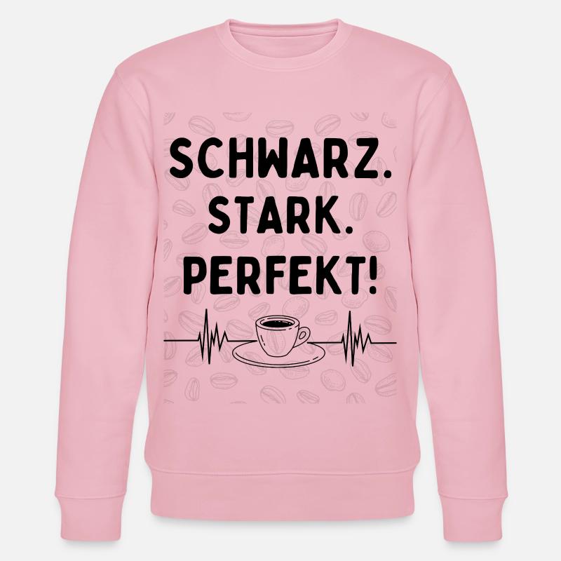Schwarz. Stark. Perfekt. – Kaffee Statement - Stanley/Stella Unisex Bio-Sweatshirt CHANGER  - Hellrosa