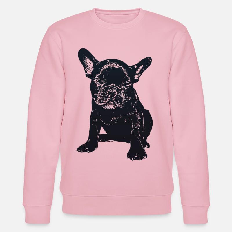 Schnuffelblick Bulldogge - Stanley/Stella Unisex Bio-Sweatshirt CHANGER - Hellrosa