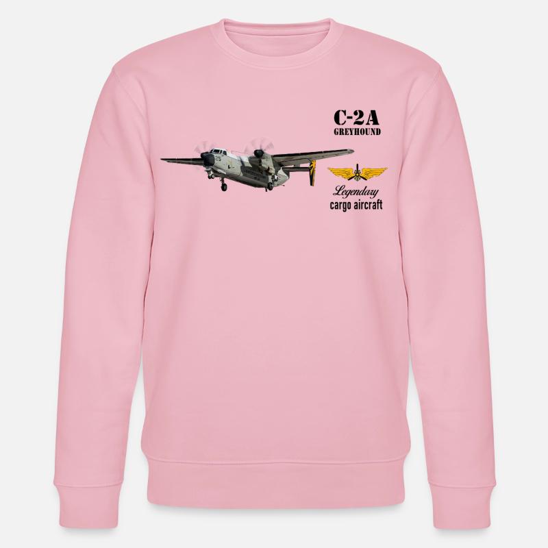 C-2A Greyhound - Sweat bio CHANGER Stanley/Stella Unisexe - rose pâle