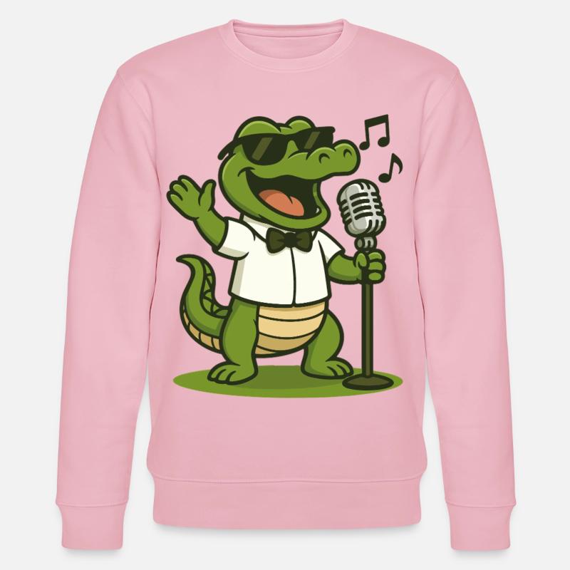 Karaoke-Gator - Stanley/Stella Unisex Bio-Sweatshirt CHANGER  - Hellrosa