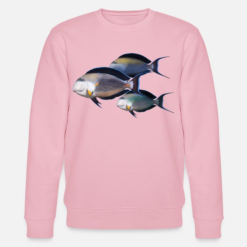 Fisch - Stanley/Stella Unisex Bio-Sweatshirt CHANGER  - Hellrosa