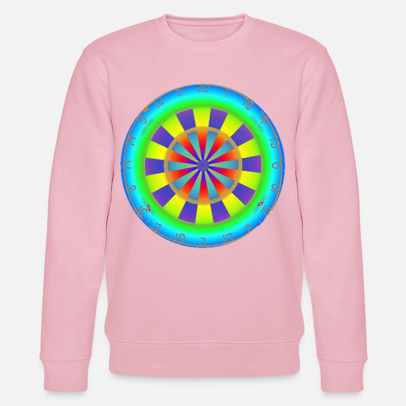 Dartboard Rainbow - Stanley/Stella Unisex Bio-Sweatshirt CHANGER  - Hellrosa