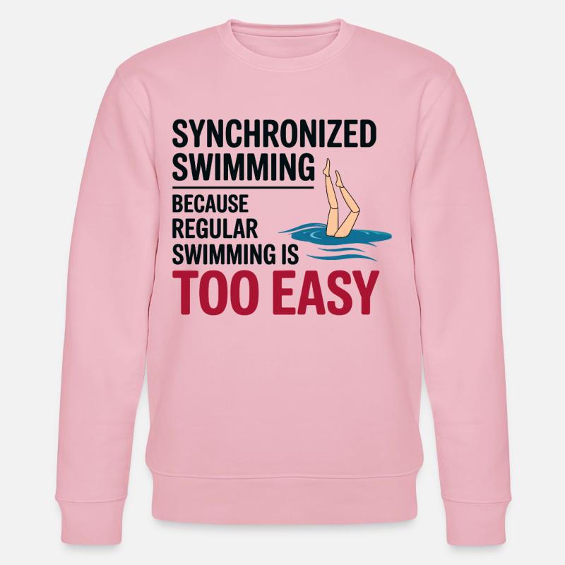 Synchronschwimmen Motivation - Stanley/Stella Unisex Bio-Sweatshirt CHANGER  - Hellrosa