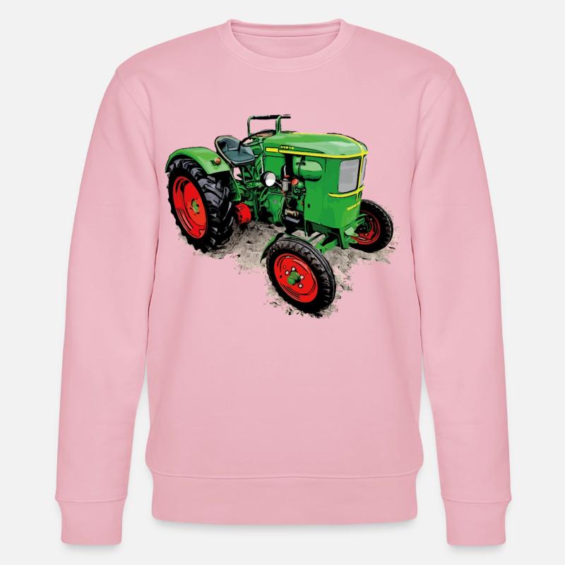 Legendärer Traktor Klassiker - Stanley/Stella Unisex Bio-Sweatshirt CHANGER  - Hellrosa
