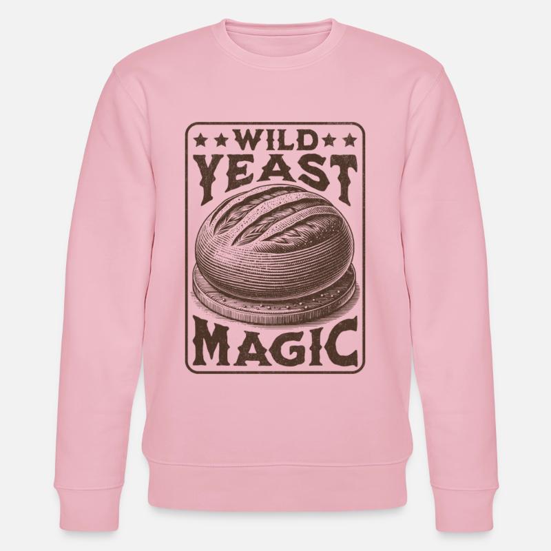 Wilde Hefe Magic Sauerteig Brot Liebhaber - Stanley/Stella Unisex Bio-Sweatshirt CHANGER  - Hellrosa