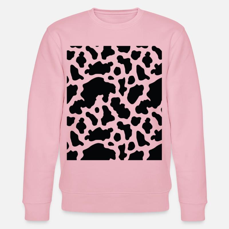 Kuh Muster - Stanley/Stella Unisex Bio-Sweatshirt CHANGER  - Hellrosa