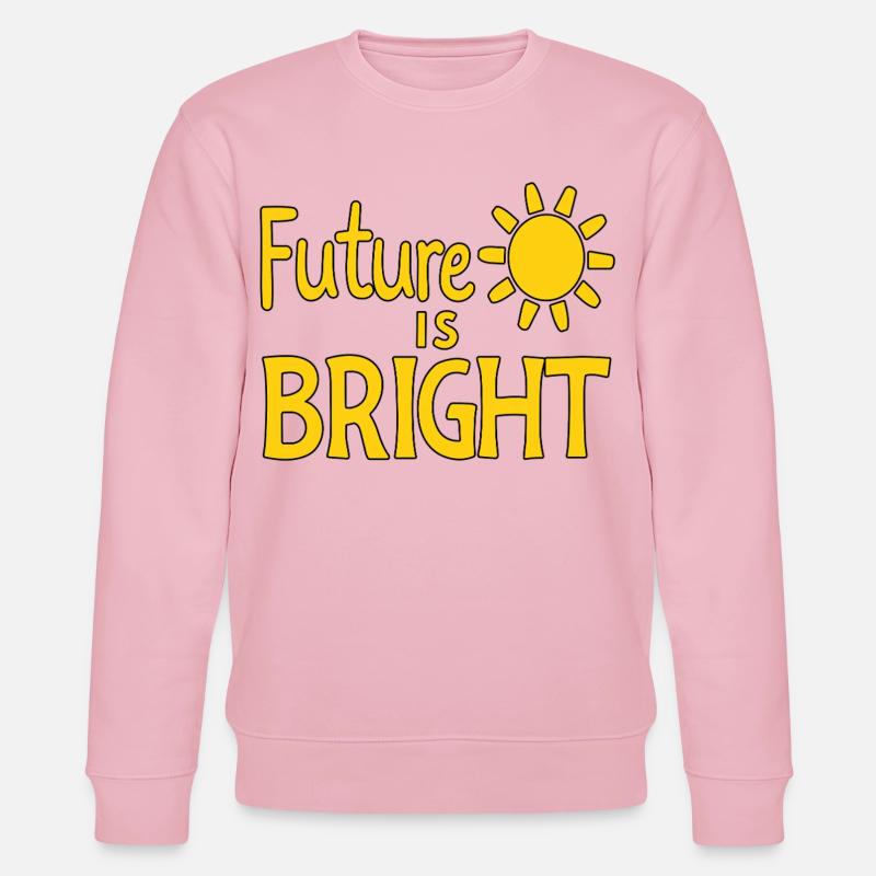 Future Is Bright - Sonne  - Stanley/Stella Unisex Bio-Sweatshirt CHANGER  - Hellrosa