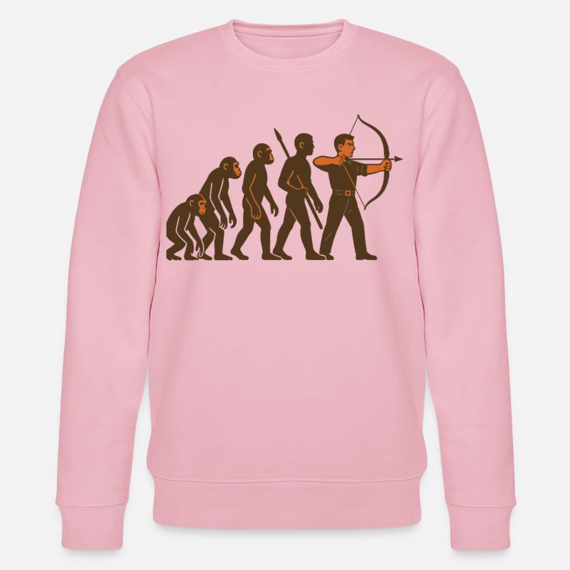 Archery Evolution Archer Bow Target - Stanley/Stella CHANGER Unisex Organic Sweatshirt - cotton pink