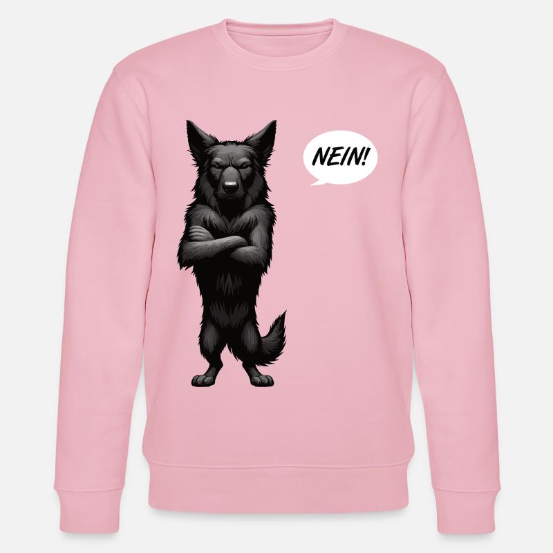 Pas de propriétaire de berger noir - Sweat bio CHANGER Stanley/Stella Unisexe - rose pâle