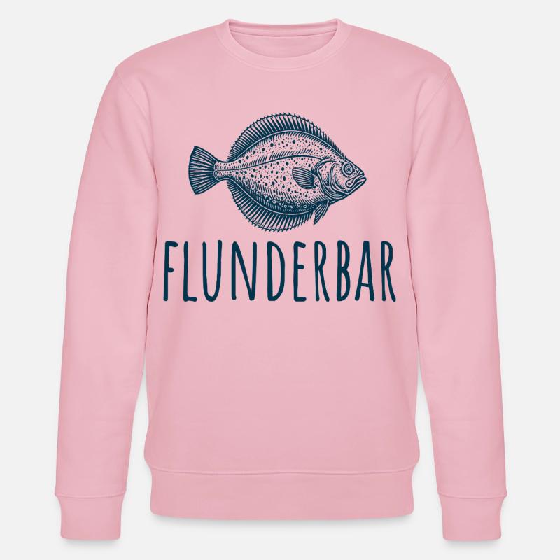 Zielfisch Flunder - Flunderbar - Angler Geschenk - Stanley/Stella Unisex Bio-Sweatshirt CHANGER  - Hellrosa